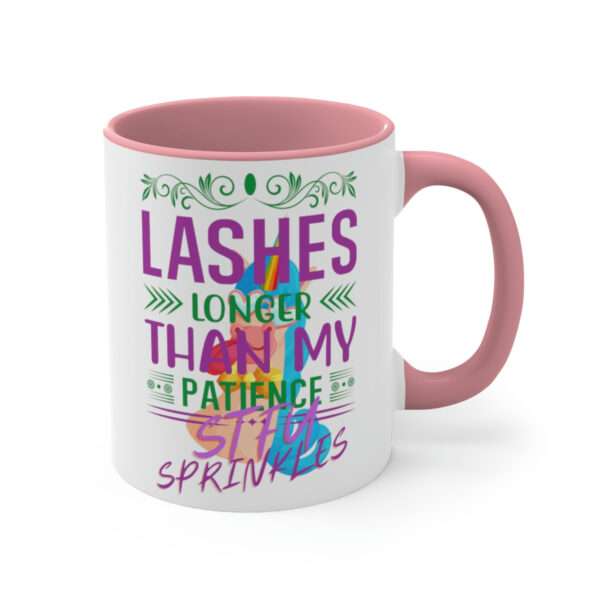 Lashes Longer Than My Patience STFU Sprinkles Coffee Mug, Funny Mug, Sarcastic Makeup Quotes, Funny Makeup Sayings, Gift for Makeup Artist