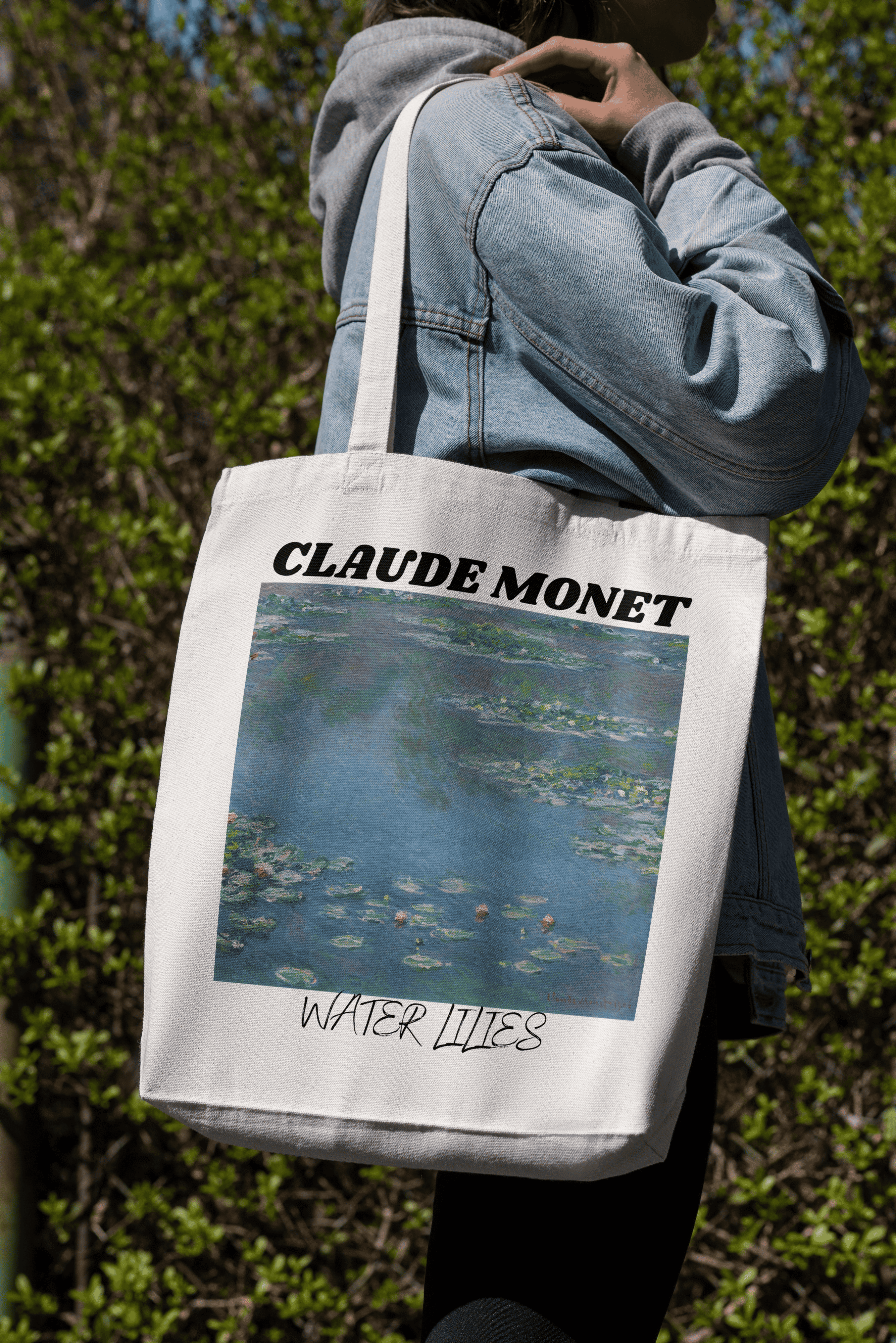 Claude Monet Water Lilies Tote Bag, Aesthetic Tote Bag, Art Tote Bag Gift,  Custom Monet Gift Bag, Monet Tote Bag, Artsy Tote Bag, Monet Lili - Slyarts